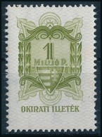 ** 1945 1.000.000P Okirati Illeték R! - Unclassified