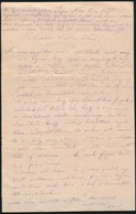 1870 ásvai Jókay Károly (1814-1902) Jókai Mór (1825-1904) Testvérének Saját Kézzel írt Levele Hegedüs Sándor (1847-1906) - Unclassified