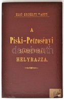 Cca 1880 Első Erdélyi Vasút. A Piski-Petrozsényi Szárnyvonal Helyszínrajza. Nagyméretű, Kihajtható Tervrajz, Az összes á - Ohne Zuordnung