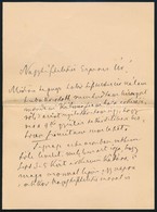 1897 VÉDETT! Gróf Tisza Kálmán (1830-1902) Saját Kézzel írt Levele Szél Kálmán Református Esperesnek (1838-1928) Reformá - Zonder Classificatie