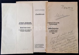 1913-1914 Budapesti Újságírók Egyesületének Előterjesztése A Sajtóról Szóló Törvényjavaslat Ellen, (1913), Ny.n., 31 P.  - Non Classificati