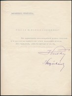 1920 Simonyi-Semadam Sándor (1864-1946)  Miniszterelnöki Kinevezése Horthy Miklós Kormányzó és Huszár Károly Miniszterel - Ohne Zuordnung