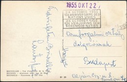 1955 Lantos Mihály Az Aranycsapat Játékosának  Saját Kézzel írt Képeslapja Olimpiai Alkalmi Bélyegzéssel / Autograph Pos - Altri & Non Classificati