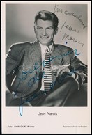 Jean Marais (1913-1998) Francia Színész, író, Rendező Aláírása Az őt ábrázoló Fotón / Autograph Signature 9,5x14 Cm - Autres & Non Classés