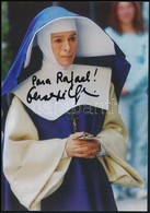 Geraldine Chaplin (1944-) Színésznő Aláírása Az őt ábrázoló Fotó Nyomaton / Autograph Signature 19x27 Cm - Sonstige & Ohne Zuordnung