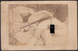 Cca 1870 Pornó Kép, Keményhátú Fotó, 6,5×10 Cm - Altri & Non Classificati