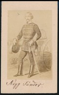 Cca 1860 Nagysándor József (1803-1849) Honvéd Vezérőrnagy, Aradi Vértanú, Fénynyomat, 10,5×6,5 Cm - Autres & Non Classés