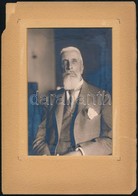 Cca 1925 Gróf Apponyi Albert (1846-1933) Portréja, Fotó Paszpartuban (paszpartu Sérült), 15,5×10 Cm - Sonstige & Ohne Zuordnung