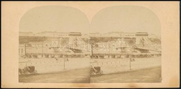 1860 Budavár, Lánchíd. Oscar Kramer Panorámafotója / Panorama Photo 17x8,5 Cm - Autres & Non Classés