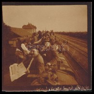 1919 'Utazás Haza', Ercsi, Vasútállomás, Fotó, Hátulján Feliratozva, 6×6 Cm - Autres & Non Classés