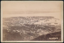 Cca 1890 Trieszt, Látkép A Kikötővel, Keményhátú Fotó, 11×16,5 Cm / Trieste, Port, Vintage Photo - Sonstige & Ohne Zuordnung