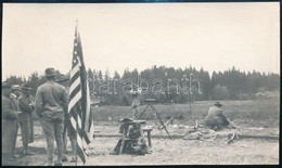 1912 Az Amerikai Céllövők A Stockholmi Olimpián, Hátoldalon Feliratozott Fotó, 8×14 Cm / 1912 Stockholm, American Shoote - Sonstige & Ohne Zuordnung