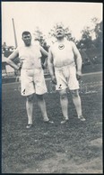 1912 Az Amerikai Súlylökők A Stockholmi Olimpián, Jobbra Patrick McDonald Olimpiai Bajnok, Balra Ralph Rose 2. Helyezett - Autres & Non Classés