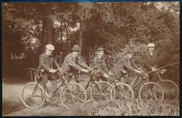 Cca 1905 Biciklis Társaság, Fotó, 10,5×17 Cm / Men With Bikes - Sonstige & Ohne Zuordnung