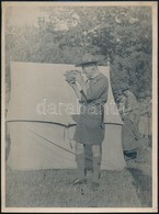 1933 Rober Baden-Powell (1857-1941), A Nemzetközi Cserkészszövetség Vezetője Filmet Forgat Az 1933-as Gödöllői Jamboree- - Scoutismo