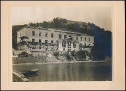 1926 Tihany, József Főherceg Nyaralójának építése. Nagyobb Méretű Fotó Kartonon. 24x18 Cm - Autres & Non Classés