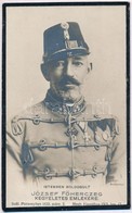 1905 Habsburg József Károly Főherceg (1833-1905) Gyászkeretes Kihajtható Emléklap - Zonder Classificatie