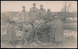 1914 Katonák ágyúval, K. U. K. Feldkanonenregiment Nr. 14 Batterie Nr. 3., Fotó, 8×13,5 Cm - Non Classificati