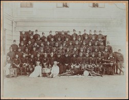 Cca 1914-1918 Katonák Csoportképe, Fotó, Kartonra Ragasztva, Hátulján Feliratozva, 21×27 Cm - Ohne Zuordnung