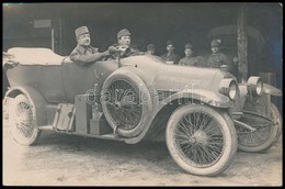 1916 Fresz György Sofőr Gépkocsis Század Feliratozott Kocsijában / WW, I, Driver Of An Automobile Unit K.u.K. Leichte Kr - Ohne Zuordnung