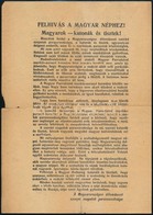 1956 Felhívás A Magyar Néphez! Magyarok- Katonák és Tisztek! 1956-os Szovjet Magyar Nyelvű Röplap, Szakadt. - Sin Clasificación