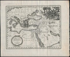 1801 Karacs Ferenc (1770-1838): Mappa Exhibens Situm Regionum Quarum Mentio Fit In Scriptura Sacra. A Szentföldi Tájak,  - Other & Unclassified