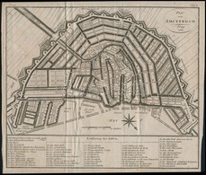 Plan Von Amsterdam, Prag, 1809. Amsterdam Térképe. / Map Of Amsterdam. Engraving. 24x20 Cm - Andere & Zonder Classificatie