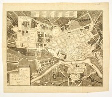 Plan Der Königl. Westphälischen Haupt- Und Residenzstadt Cassel. Prag, 1809. Rézmetszetű Térkép / Map Of Cassel Engravin - Autres & Non Classés