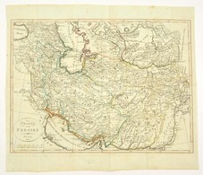 Irán Térképe. Charte Von Persien, Prag, 1811. Határszínezett Részmetszet. / Engraved Map Of Persia / Iran  41x31 Cm - Sonstige & Ohne Zuordnung