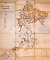 1871 Zemplén Megy átnézeti Térképe, M. Kir. Államnyomda, Szakadással, 120×100 Cm - Altri & Non Classificati