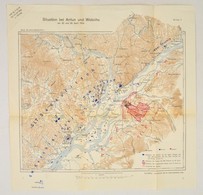 1904 Az Orosz-Japán Háború Térképe. Kuk. Militargeographischen Institut. / Map Of The Russian-Japanese War. 40x38 Cm - Otros & Sin Clasificación