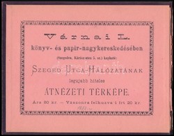 Cca 1880 Szeged 14 Képet ábrázoló Városképes Leporelló. Aranyozott Egészvászon Kötésben. Kiadja: Várnai L. Szeged. 18x14 - Unclassified