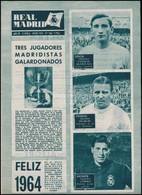 1964 A Real Madrid újság Egy Száma, Benne Puskás Ferencről Szóló Cikkekkel  / Real Madrid Magazine With Articles On Pusk - Ohne Zuordnung