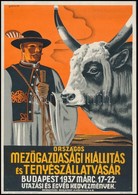 1937 Országos Mezőgazdasági Kiállítás és Tenyészállatvásár, Villamosplakát, Országos Magyar Gazdasági Egyesület -- Klösz - Other & Unclassified