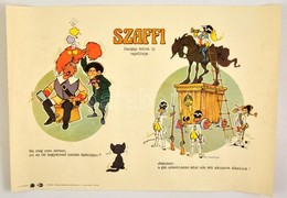 1985 Dargay Attila (1927-2009): Szaffi, Magyar Rajzfilm Plakát, 42,5x62 Cm - Altri & Non Classificati