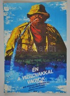 1987 Görög Lajos (1927-1995): Én A Vízilovakkal Vagyok, Olasz Film Plakát, Főszerepben: Bud Spencer és Terence Hill, 81x - Altri & Non Classificati