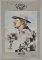 1987 A Keményfejű, Olasz Film Plakát, Főszerepben: Terence Hill, Hajtásnyommal, 81,5x56,5 Cm - Sonstige & Ohne Zuordnung