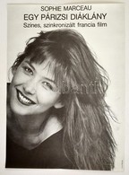 1989 Egy Párizsi Diáklány, Francia Film Plakát, Főszereben: Sophie Marceau, Hajtásnyommal, 80x57 Cm - Sonstige & Ohne Zuordnung