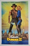 1989 Krokodil Dundee II., Ausztrál-amerikai Film Plakát, Apró Hajtásnyommal,  80,5x51,5 Cm - Sonstige & Ohne Zuordnung