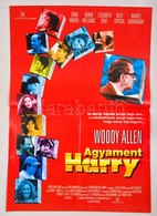 1997 Agyament Harry, Amerikai Film Plakát, Rendezte: Woody Allen, Hajtásnyommal, 97x68 Cm / Deconstructing Harry Film Po - Autres & Non Classés