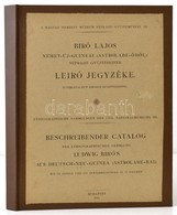 Bíró Lajos: Német-új-Guineai (Astrolabe-Öböl) Néprajzi Gyűjtésének Leíró Jegyzéke. Magyar Nemzeti Múzeum Néprajzi Gyűjte - Ohne Zuordnung