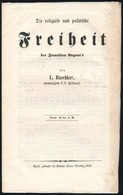 1848 L. Raschkov: Der Religiöse Und Politische Freiheit Der Israeliten Ungarn's. Győr, 1848. Klara Streibig.  A Zsidók M - Ohne Zuordnung