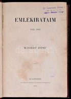 Madarász József: Emlékirataim 1831-1881. Bp., 1883 Franklin. 528p. Félvászon Kötésben. - Unclassified