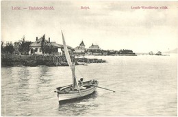 * T2 Balatonlelle, Lelle-Balaton-fürdő; Bolyó és Leszik Wassilievics Villák. Wollák József Kiadása - Sin Clasificación