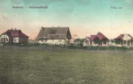 T2/T3 1912 Balatonszárszó, Villa Sor. Müller Samu Kiadása (EK) - Non Classificati