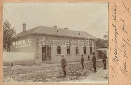 T2/T3 1900 Békés, Bauer L. Sütőháza és Levele / Bakehouse Owner's Letter. Photo (EK) - Ohne Zuordnung