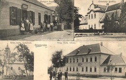 T2/T3 1933 Boconád, Gosztony Kastély, Hangya Fogyasztási Szövetkezet, Tarnamérai Fióküzlet, Római Katolikus Templom és I - Non Classés