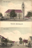 ** T2 Bősárkány, Római Katolikus Templom, Utcakép, üzlet. Németh Viktor Kiadása - Non Classés