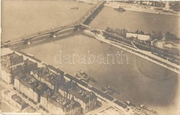 T2 1920 Budapest XIII. Margitsziget A Margit Híddal. Magyar Aeroforgalmi Részvénytársaság Légi Felvétele. Repülőposta /  - Non Classés