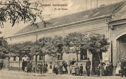 T2/T3 1913 Dombrád, M. Kir. Posta és Falubeliek. Hetényi Lajos Fényképész Felvétele   (EK) - Non Classés
